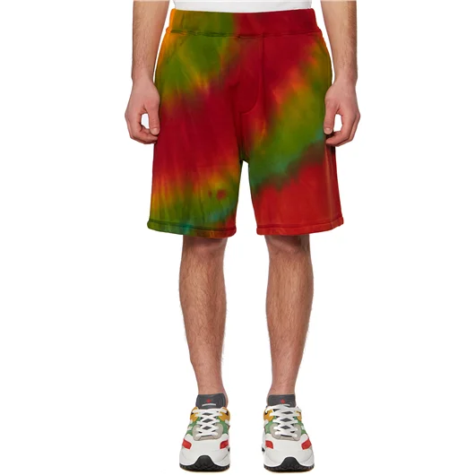DSQUARED BERMUDA TIE DYE IN COTONE Vendite Flash