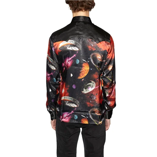 SSS WORLD CORP. CAMICIA FANTASIA ALL OVER Qualità Garantita