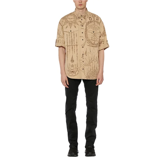 DSQUARED CAMICIA IN COTONE STAMPATA Shopping Online