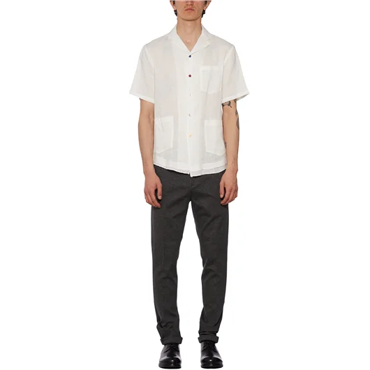 DANIELE ALESSANDRINI CAMICIA IN LINO Presa