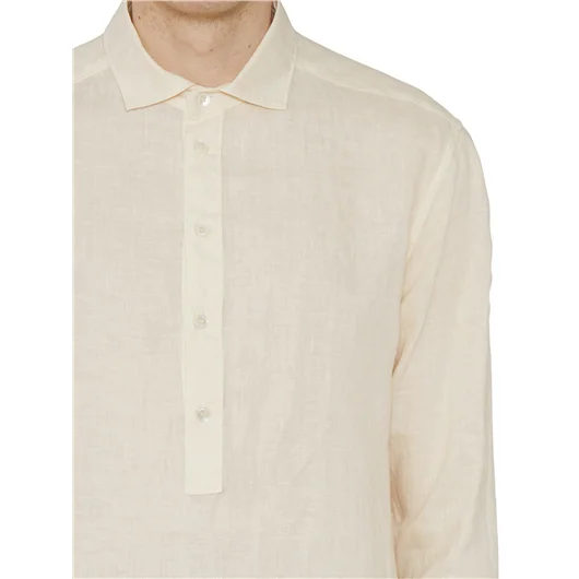 PAOLO PECORA CAMICIA IN LINO Sconto