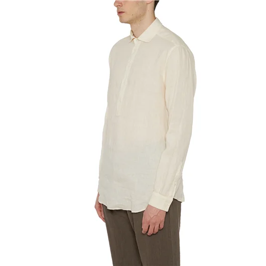 PAOLO PECORA CAMICIA IN LINO Sconto