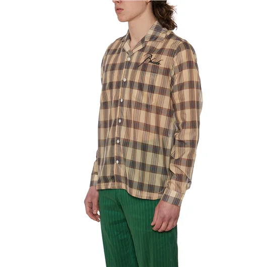 RHUDE CAMICIA LOGO IN MISTO COTONE Hotsell