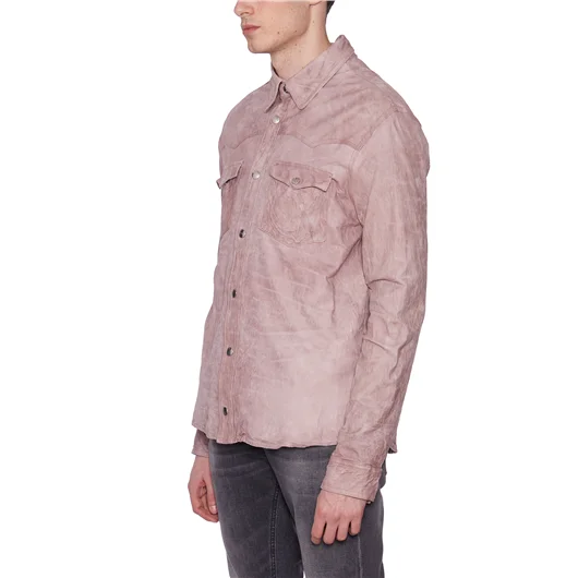 GIORGIO BRATO CAMICIA TEXAS IN PELLE Saldi Di Fabbrica