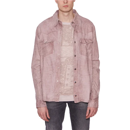 GIORGIO BRATO CAMICIA TEXAS IN PELLE Saldi Di Fabbrica