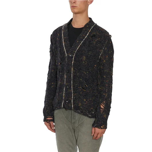 DANIELE ALESSANDRINI CARDIGAN IN MISTO LANA Qualità