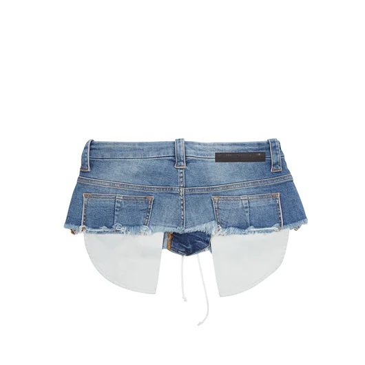 BEN TAVERNITI UNRAVEL CINTURA DENIM LACE UP Spedizione Gratuita