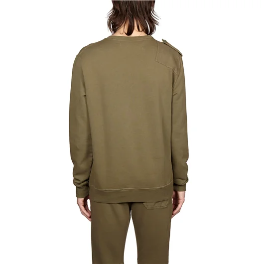 DAMIR DOMA FELPA GIROCOLLO IN COTONE CON INSERTI IN MAGLIA Moda