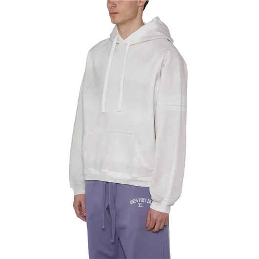 GUESS USA FELPA IN COTONE CON CAPPUCCIO Comprare a buon mercato
