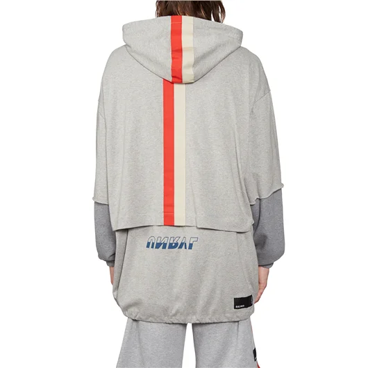 BEN TAVERNITI UNRAVEL FELPA IN COTONE CON CAPPUCCIO Black Friday