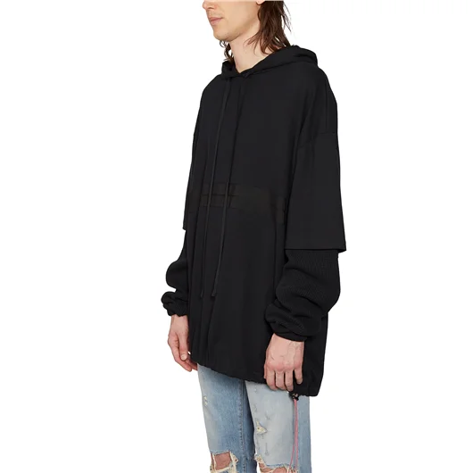 BEN TAVERNITI UNRAVEL FELPA IN COTONE CON CAPPUCCIO Cyber Monday