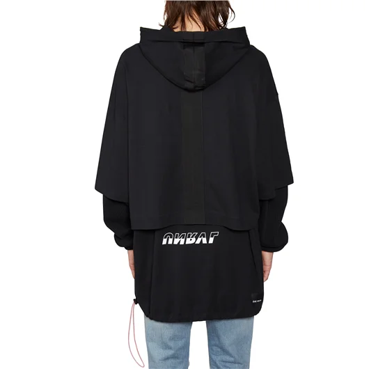BEN TAVERNITI UNRAVEL FELPA IN COTONE CON CAPPUCCIO Cyber Monday