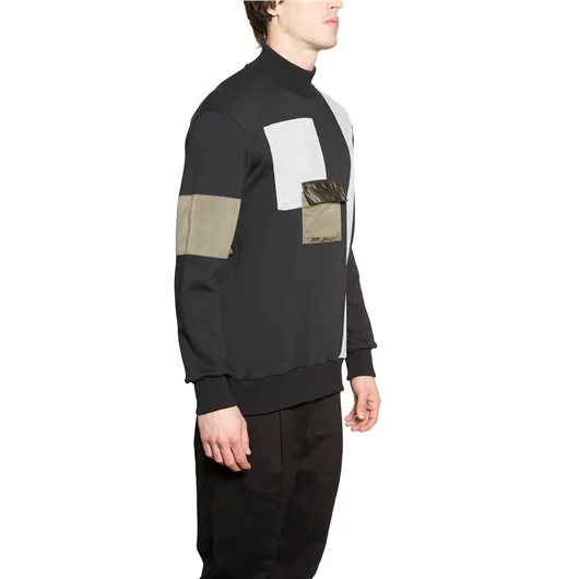 LETASCA FELPA PATCHWORK COLLO ALTO Offerte giornaliere