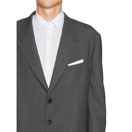 NEIL BARRETT GIACCA OVERSIZE IN LANA Super sconto