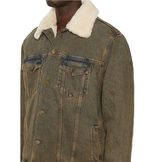 GUESS USA GIUBBOTTO SHERPA IN COTONE Acquista Ora