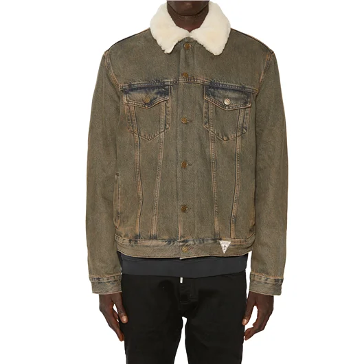 GUESS USA GIUBBOTTO SHERPA IN COTONE Acquista Ora