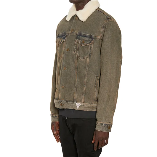 GUESS USA GIUBBOTTO SHERPA IN COTONE Acquista Ora