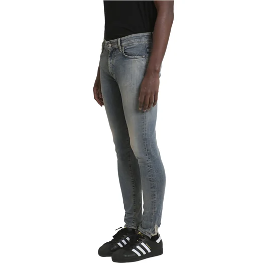 REPRESENT JEANS IN DENIM WASHED BLU In Vendita