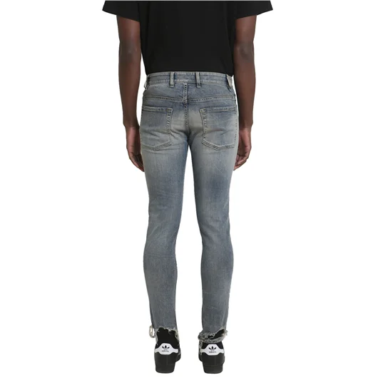 REPRESENT JEANS IN DENIM WASHED BLU In Vendita