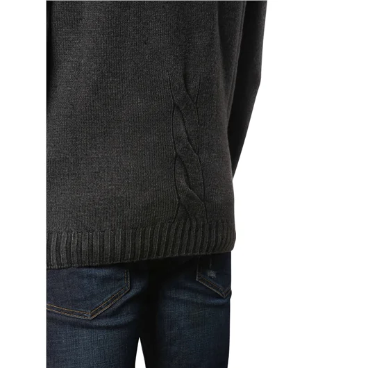 MD75 MAGLIA IN LANA GIROCOLLO CON TRECCIA Offerta Anniversario