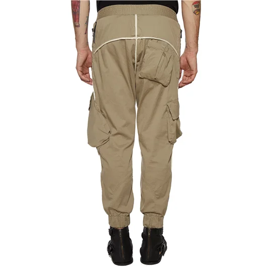 NOSTRASANTISSIMA PANTALONE IN COTONE CARGO Rilascio limitato