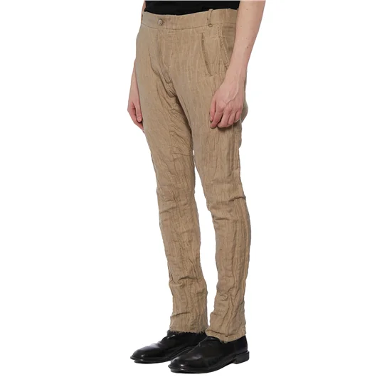 MASNADA PANTALONE IN COTONE E LINO ACQUISTA ORA