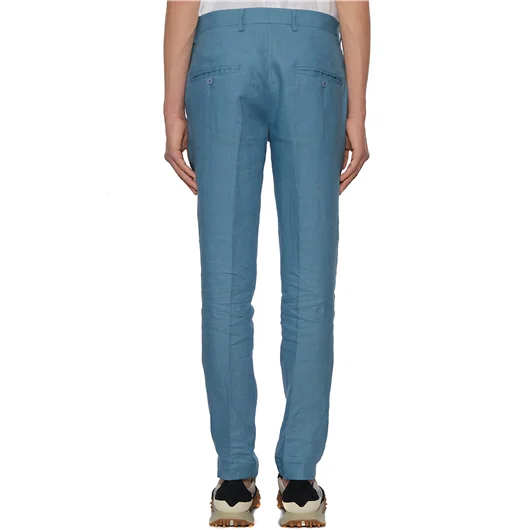 DANIELE ALESSANDRINI PANTALONE IN LINO Enormi sconti