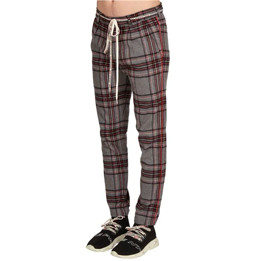 REPRESENT PANTALONE IN TARTAN Esporta salva