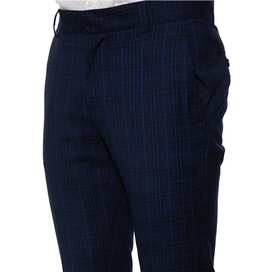 DANIELE ALESSANDRINI PANTALONE SLIMATO IN CHECK Sottocosto
