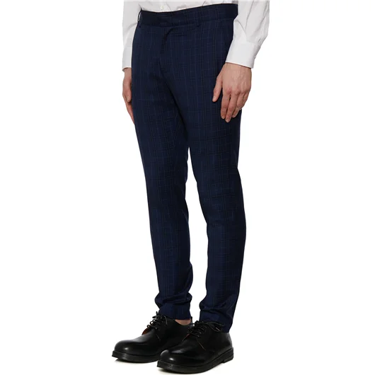DANIELE ALESSANDRINI PANTALONE SLIMATO IN CHECK Sottocosto