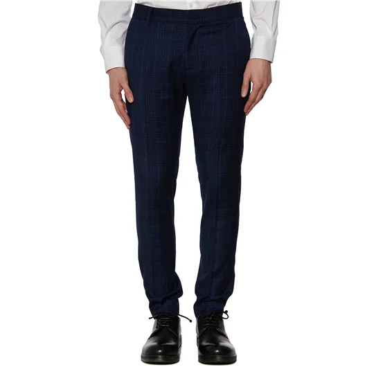 DANIELE ALESSANDRINI PANTALONE SLIMATO IN CHECK Sottocosto