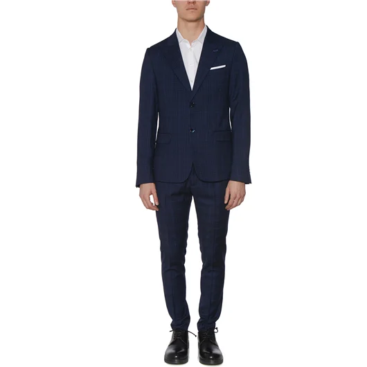 DANIELE ALESSANDRINI PANTALONE SLIMATO IN CHECK Sottocosto