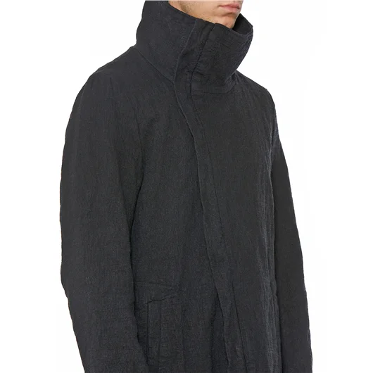DAUB PARKA ASIMMETRICO IN COTONE E LANA Vendita Economica