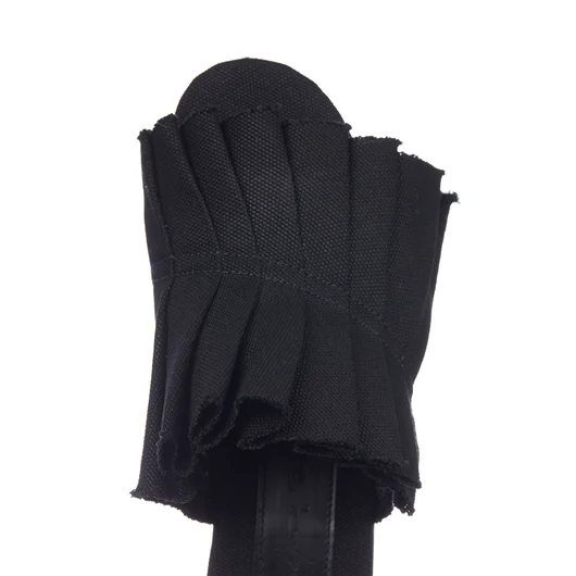YOHJI YAMAMOTO SANDALO IN CANVAS PLISSETTATO Spedizione gratuita