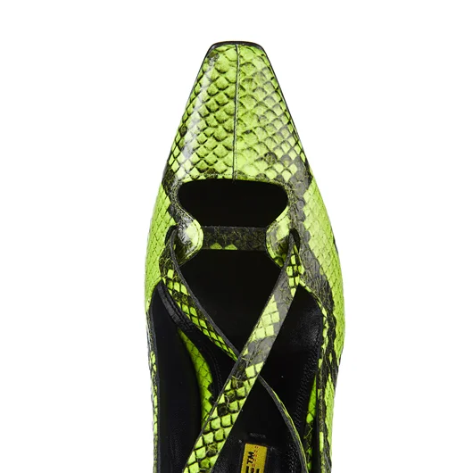 OFF-WHITE CO VIRGIL ABLOH SANDALO PITONATO CON CINTURINO Comprare a buon mercato
