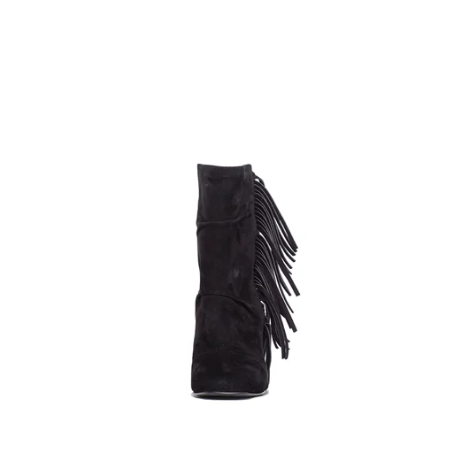 GIUSEPPE ZANOTTI STIVALETTO IN CAMOSCIO CON FRANGE Online Outlet