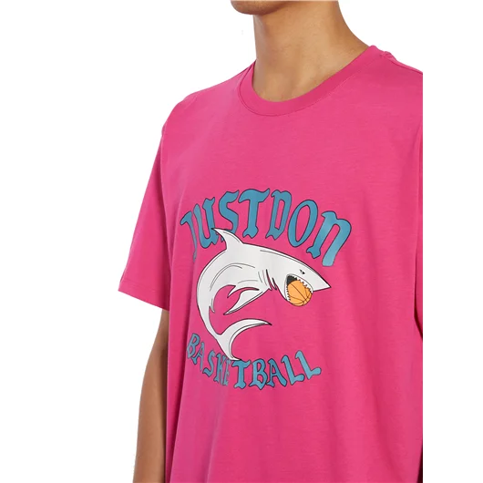JUST DON T-SHIRT GIROCOLLO IN COTONE Liquidazione