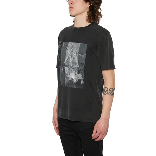 DEATHMASK T-SHIRT GIROCOLLO IN COTONE Sconti VIP