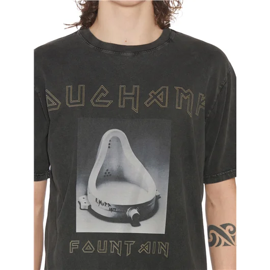DEATHMASK T-SHIRT GIROCOLLO IN COTONE Prezzo basso