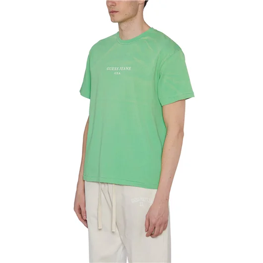 GUESS USA T-SHIRT GIROCOLLO IN COTONE Rilascio limitato