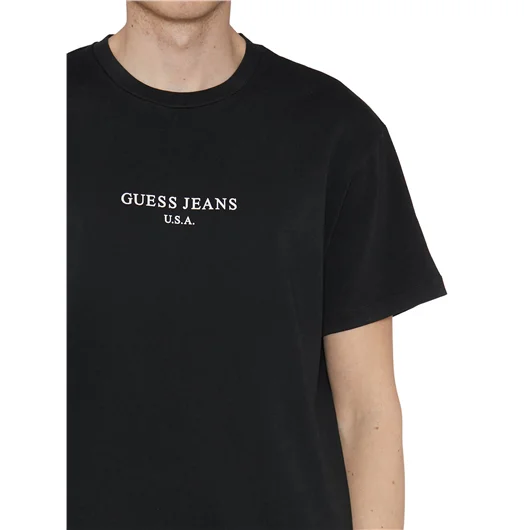 GUESS USA T-SHIRT GIROCOLLO IN COTONE ACQUISTA ORA