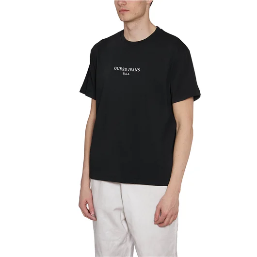 GUESS USA T-SHIRT GIROCOLLO IN COTONE ACQUISTA ORA