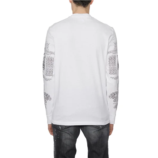 DSQUARED T-SHIRT IN COTONE CON STAMPA Sostegno trimestrale