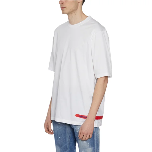 DSQUARED T-SHIRT IN COTONE CON STAMPA Fino al 55% di sconto