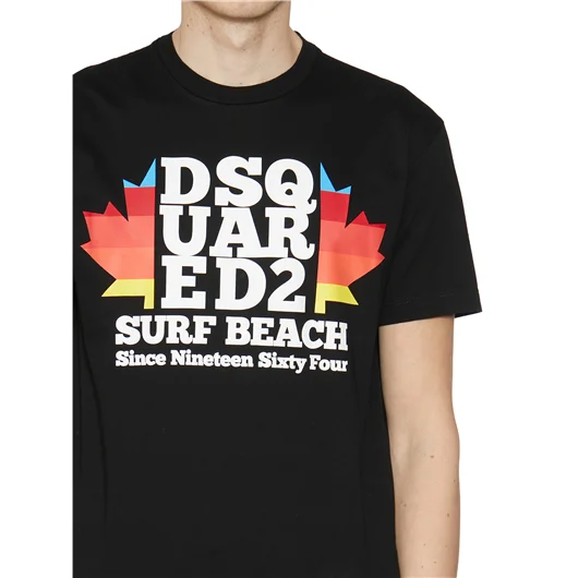 DSQUARED T-SHIRT IN COTONE CON STAMPA Solo un giorno rimasto