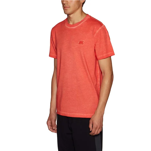 HELMUT LANG T-SHIRT IN COTONE MILITARY Black Friday Prezzi
