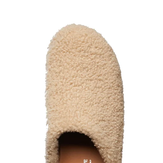 FIGURE DECORATIVE ZOCCOLI IN SHEARLING E LEGNO Offerta