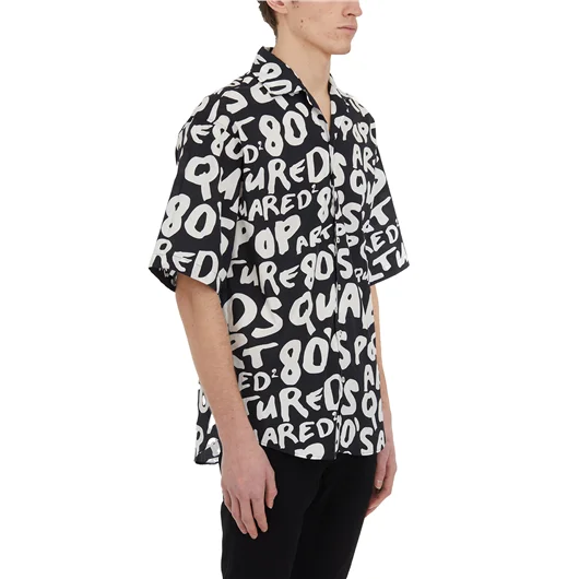 DSQUARED CAMICIA BOWLING STAMPA ALLOVER Saldi
