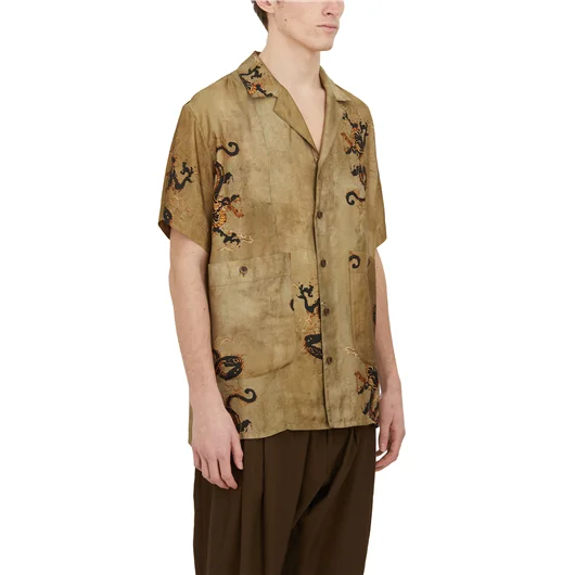 UMA WANG CAMICIA TERRY IN CUPRO Saldi Di Fabbrica