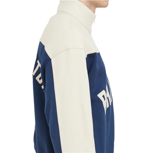 RHUDE FELPA MEZZA ZIP LOGO Vendite Flash